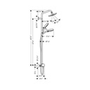 Hansgrohe 04530000 Croma 160 1 Jet Showerpipe With PVB Chrome 2