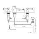 Zucchetti ZAM407.195E Agor Three Hole Basin Mixer Chrome 2