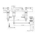 Zucchetti ZAL407.195E Agor Three Hole Basin Mixer Chrome 2