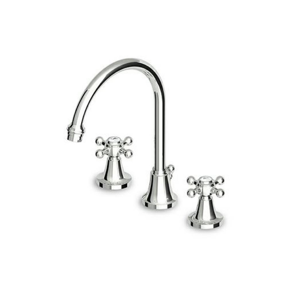 Zucchetti ZAG406.195E Agor Three Hole Basin Mixer Fixed Spout Chrome 1