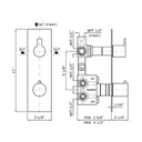 Zucchetti ZON646.1900 On 1/2 Built-In Thermostatic Mixer Chrome 2