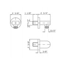 Zucchetti Z93807.1900 Wall Elbow Chrome 2