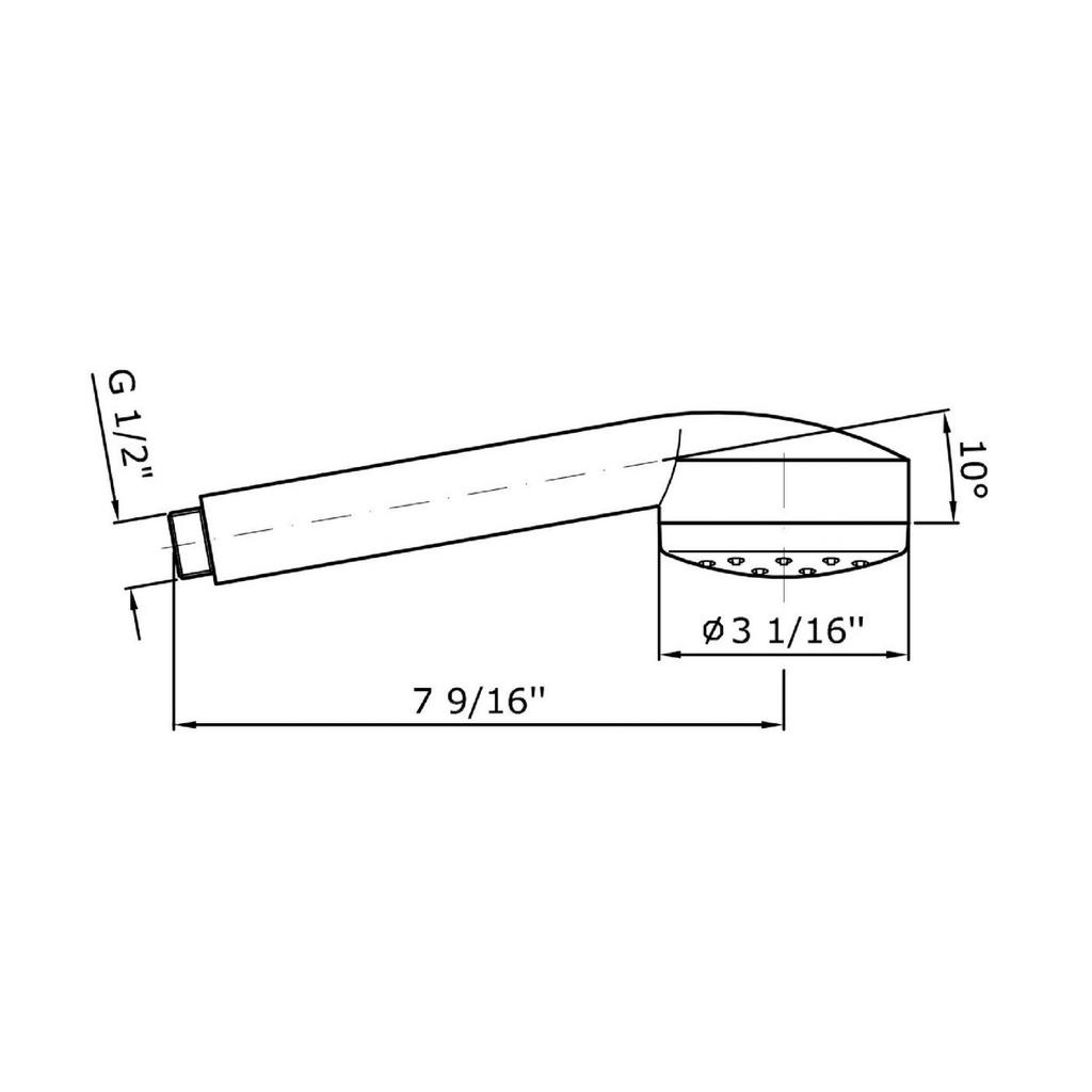 Zucchetti Z94172.1900 Hand Three Jets With Anti-Limescale System Chrome 2