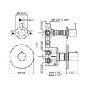 Zucchetti ZP1646.1900 ISY 1/2 Built-In Thermostatic Mixer Chrome 2