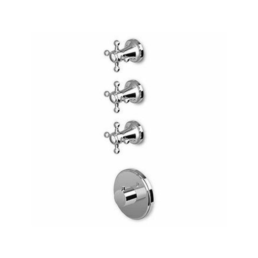 Zucchetti ZAG098.1900 Agor 3/4&quot; Built-In Thermostatic Mixer Chrome 1