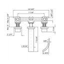 Zucchetti ZA5699.190E Aguablu Three Hole Built-In Basin Mixer Chrome 2