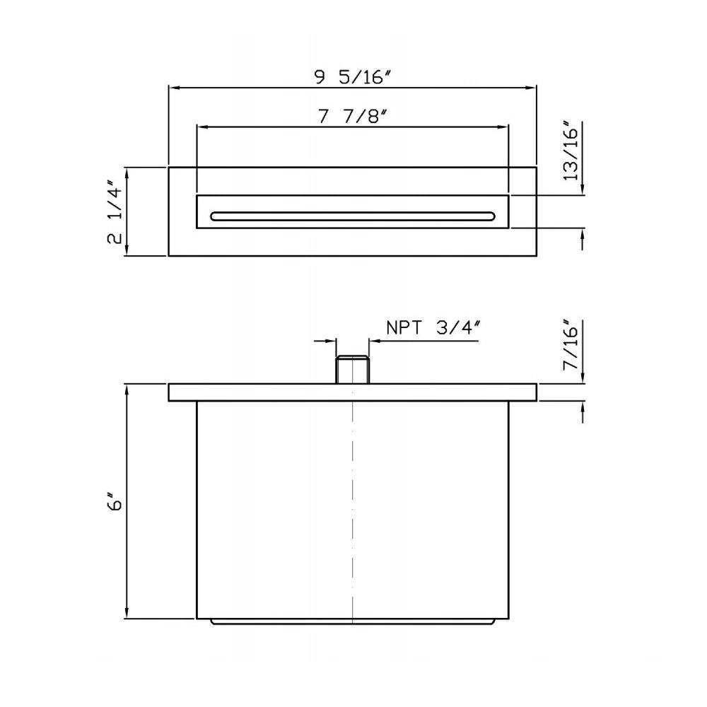 Zucchetti Z93770.1880 Stainless Steel Blade Flow Spout Chrome 2