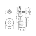 Zucchetti ZAG077.1900 Agor 3/4&quot; Built-In Thermostatic Mixer Chrome 2