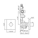 Zucchetti ZP8083.1901 Pan Built-In Thermostatic Mixer Chrome 2