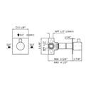 Zucchetti Z94597.1900 Pan 2/3 Way Diverter Without Water On/Off Chrome 2