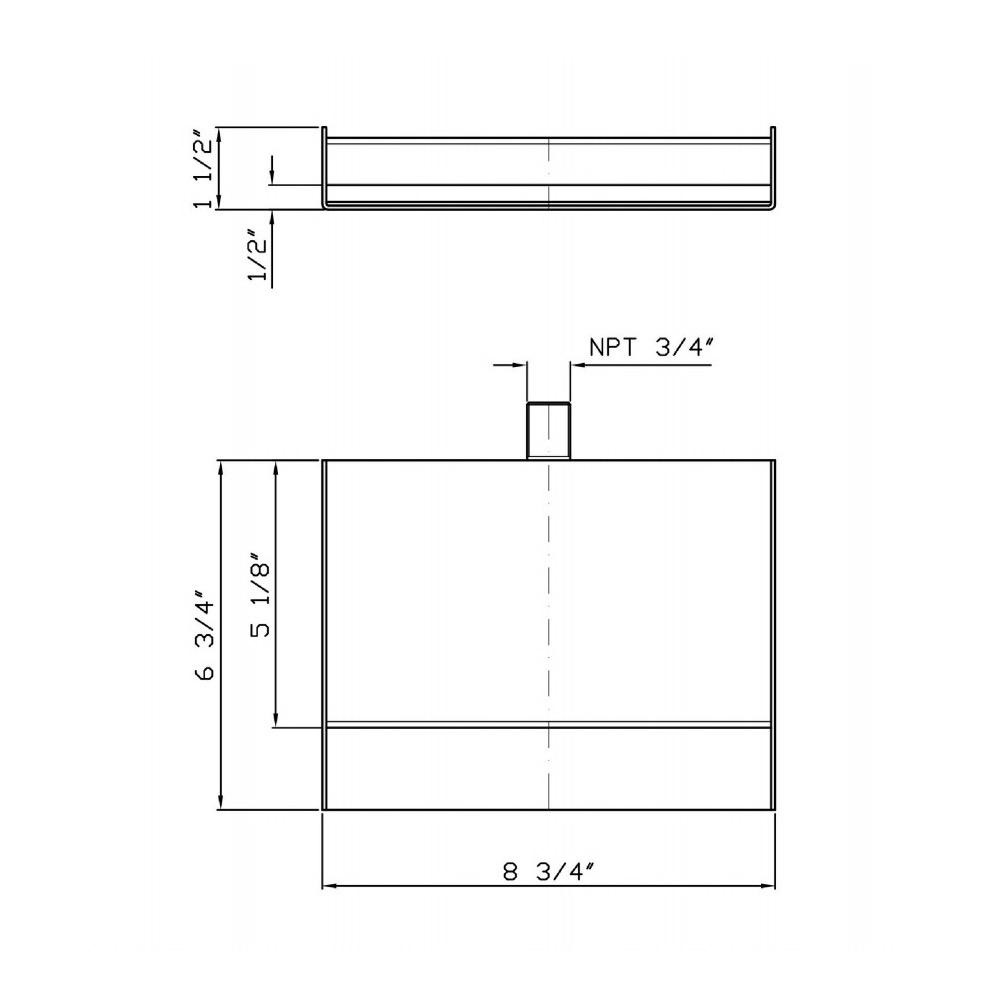 Zucchetti Z93745.1880 Stainless Steel Blade Flow Spout Chrome 2