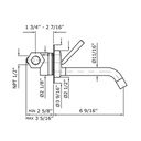 Zucchetti ZP1616.190E Isy Built-In Single Lever Basin Mixer Chrome 2