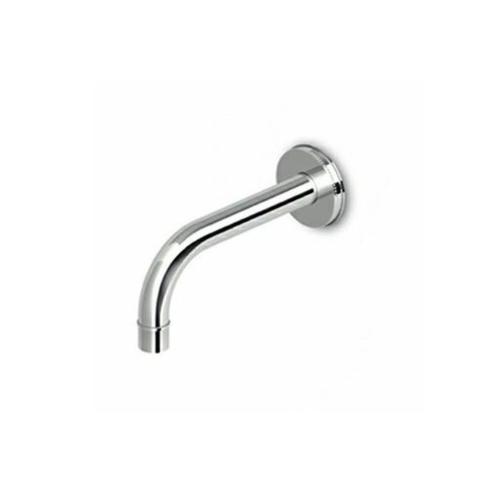 Zucchetti Z92193.190E Savoir Wall Spout L 6 7/8&quot; Embossed Flange Chrome 1