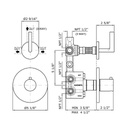 Zucchetti ZSB5646.1900 Simply Beautiful 1/2 Built-In Thermostatic Mixer Chrome 2