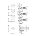 Zucchetti ZP7098.1900 Soft Built-In Thermostatic Mixer Three Volume Controls Chrome 2