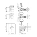 Zucchetti ZP7091.1900 Soft Built-In Thermostatic Mixer Two Volume Controls Chrome 2