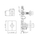 Zucchetti ZP7077.1900 Soft Built-In Thermostatic Mixer One Stop Valve Chrome 2