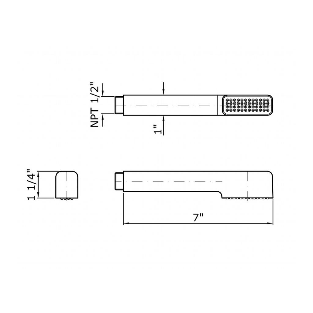 Zucchetti Z94725.1900 Hand Shower Simple Jet With Anti Limescale System Chrome 2