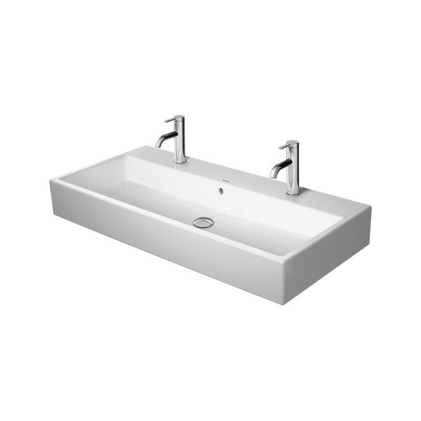 Duravit 235010 Vero Air Furniture Two Holes Washbasin WonderGliss 1