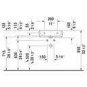 Duravit 235050 Vero Air Three Holes Furniture Washbasin 2