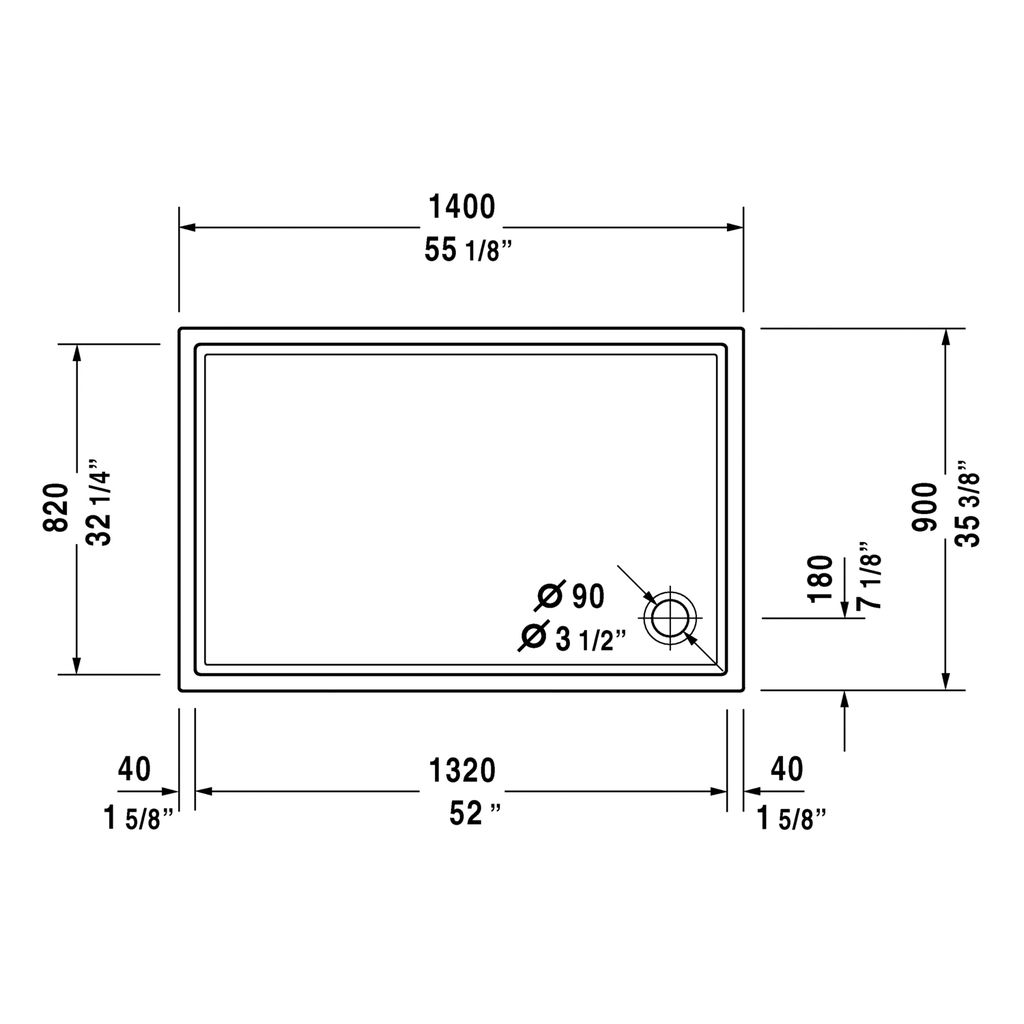 Duravit 720126 Starck Tubs Shower Tray 2