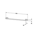 Duravit 009959 Karree Bath Towel Rail Chrome 2