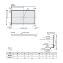 Fleurco ABT4836 ABT In-Line Center Drain Base With 3 Integrated Tile Flanges 2