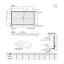 Fleurco ABT6036 ABT 2 Sided Center Drain Base 2 Integrated Tile Flanges 2