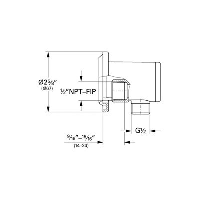 Grohe 28627EN0 Relexa Plus Wall Union Brushed Nickel 2