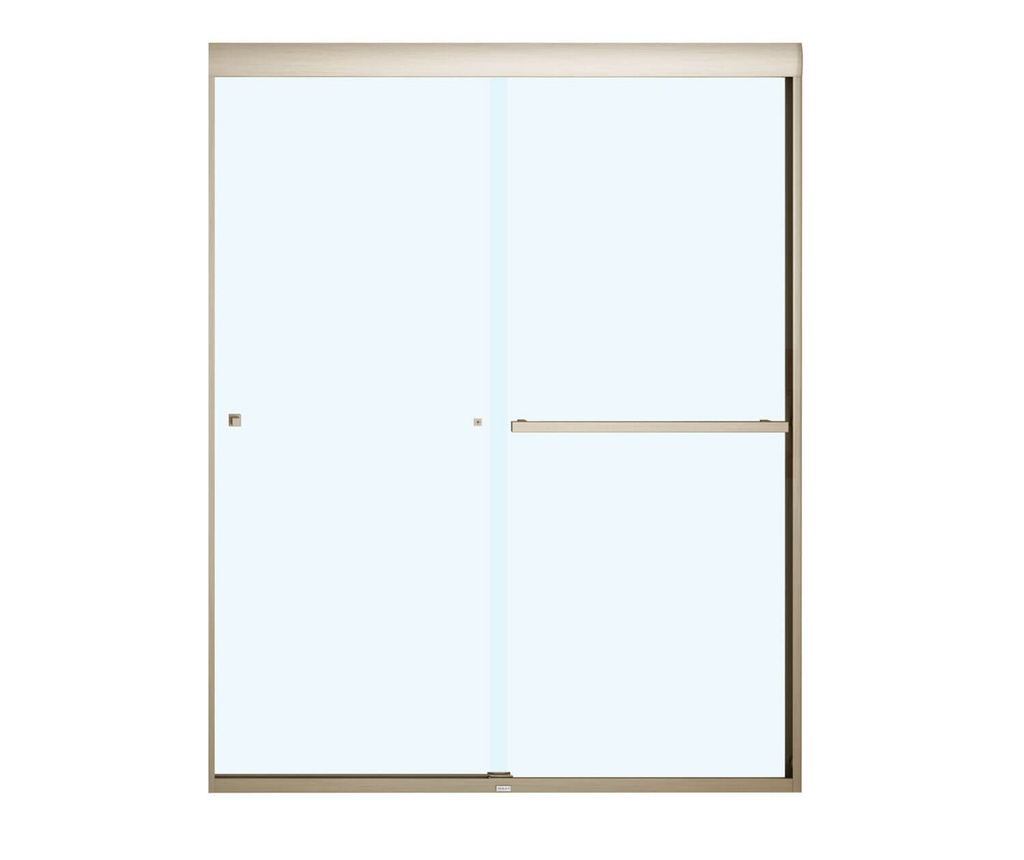 Maax 135675-900-305-000 Aura 8Mm Shower Door 55-59 X 71 8Mm Sc Clear Brushed Nickel