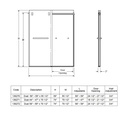 Maax 136272-900-305-000 Duel Shower 56-59 X 74 Clear Brushed Nickel