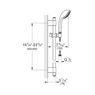 Grohe 28917000 Relexa 100 Five Shower Set Chrome 2