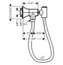 Hansgrohe 04831250 Handshower Holder With Outlet