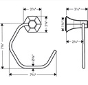 Hansgrohe 04836250 Towel Ring