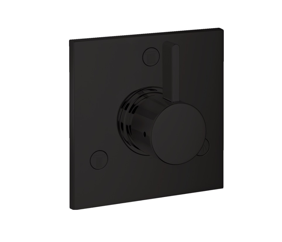 Hansgrohe 04880670 Ecostat Diverter Trim Square Trio/Quattro In Matte Black