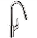 Hansgrohe 04920000 Focus Higharc Kitchen Faucet 2 Spray Pull Down 1.5 Gpm In