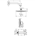 Hansgrohe 04957000 Pressure Balance Tub/Shower Set 1.5 Gpm