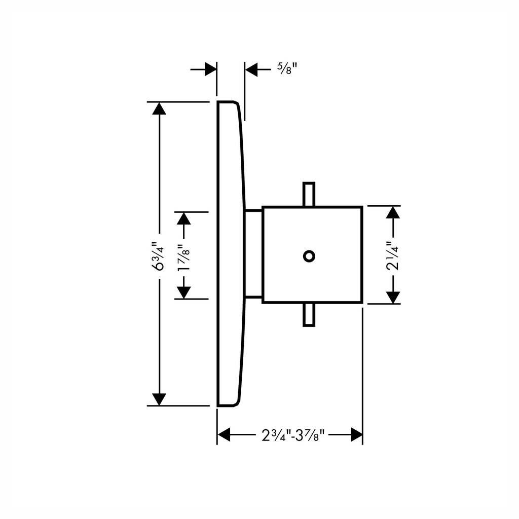 Hansgrohe 10715251 Thermostatic Trim