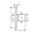 Hansgrohe 10715341 Thermostatic Trim