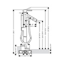 Hansgrohe 12456251 Freestanding Tub Filler Trim With 1.75 Gpm Handshower