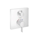 Hansgrohe 15714701 Ecostat Square Thermostatic Trim With Volume Control And Div - Matte White