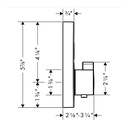 Hansgrohe 15744701 Showerselect S Thermostatic Trim For 1 Function Round