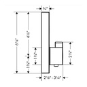 Hansgrohe 15762701 Showerselect Thermostatic Trim For 1 Function Square