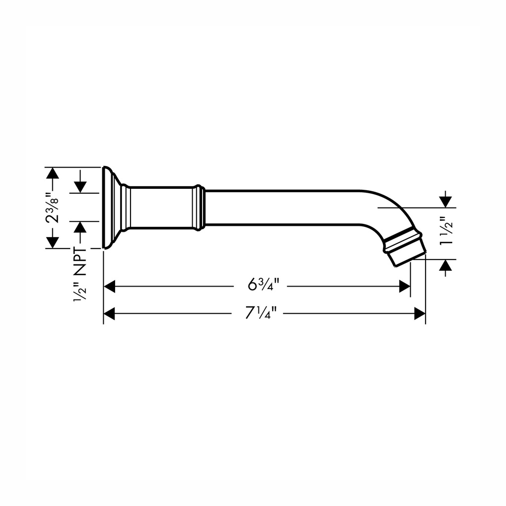 Hansgrohe 16541251 Tub Spout