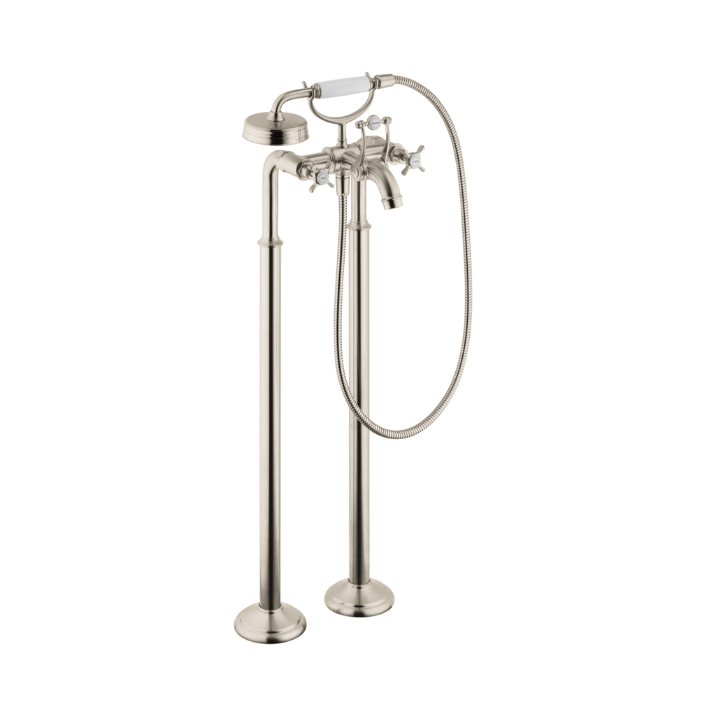 Hansgrohe 16562821 2-Handle Freestanding Tub Filler Trim With Cross Handles And