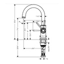 Hansgrohe 16583251 Bar Faucet 1.5 Gpm