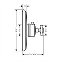 Hansgrohe 16816821 Axor Montreux Thermostat Cross Trim