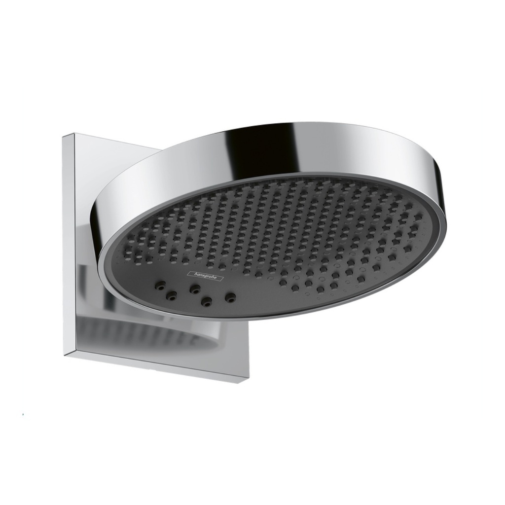 Hansgrohe 26235001 Rainfinity Showerhead 250 3-Jet With Wall Connector Trim 1.