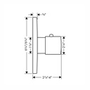 Hansgrohe 34714821 Axor Citterio M Thermostat Trim