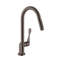 Hansgrohe 39835341 Axor Citterio Higharc Kitchen Faucet 2-Spray Pull-Down 1.75 Gpm Brushed Black